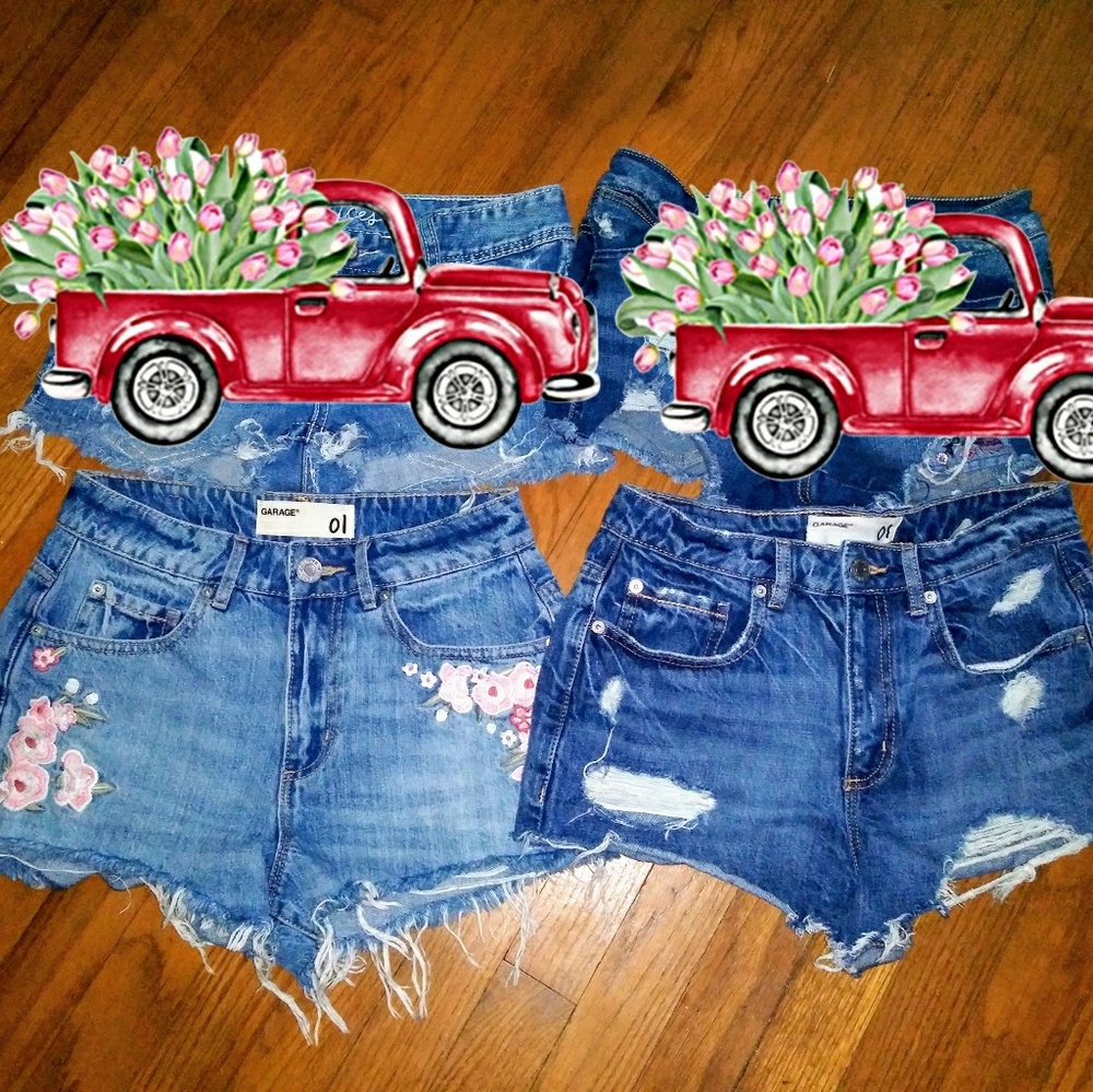 2 pairs of Garage cut offs